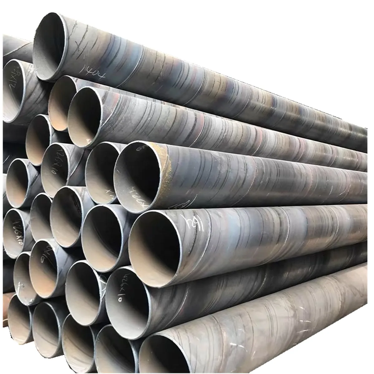 Factory Supply Large Diameter Spiral Steel Pipe 20# Q235 Welded Carbon Spiral Steel Pipes